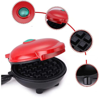 Mini Wafflera Electrica Antiadherente